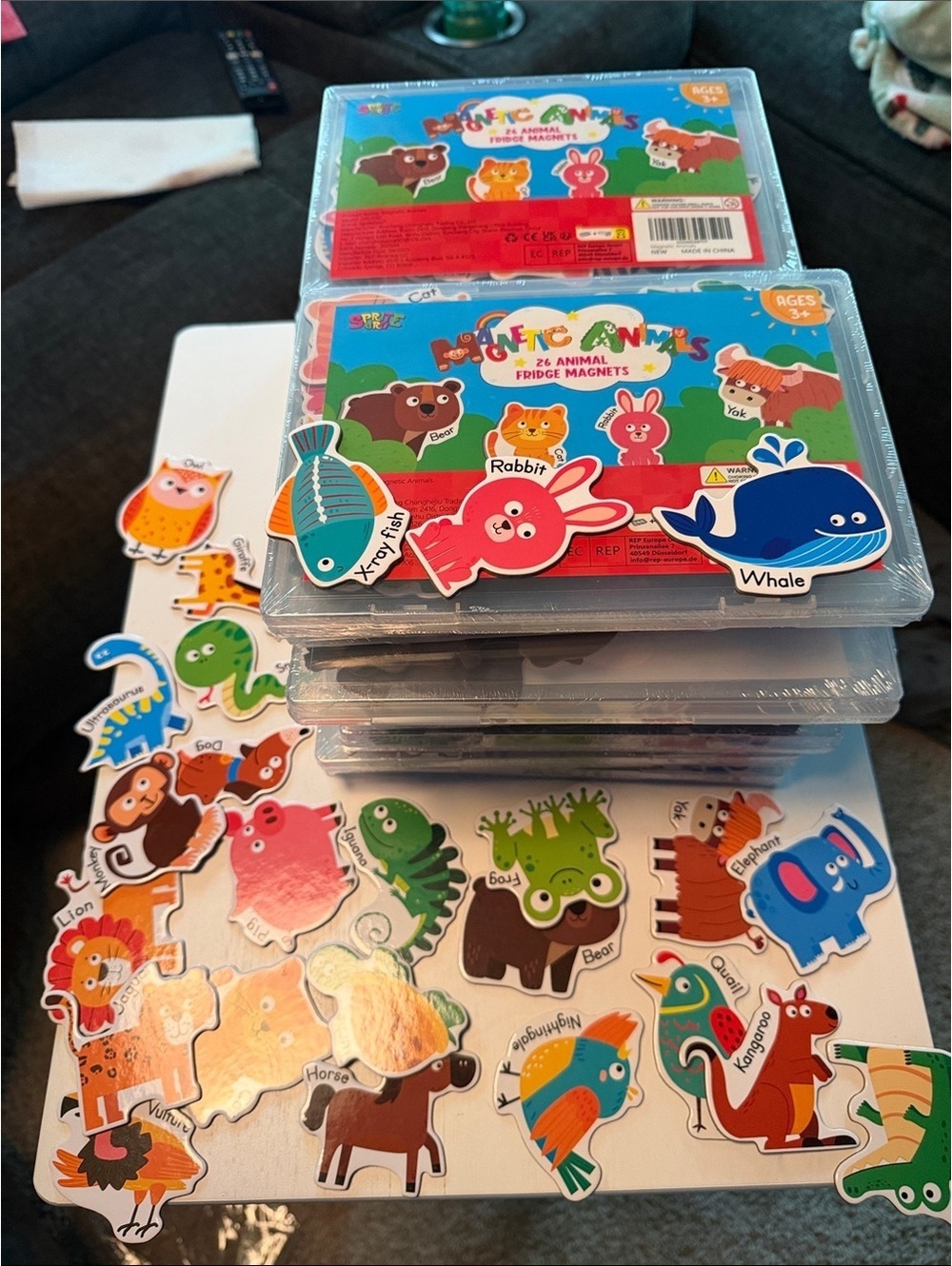 Magnetic Animals 26 Animal Fridge Magnets - Multi Color by